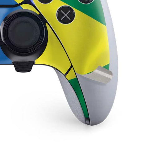 Brazil Flag PS5 DualSense Edge Pro Controller Skin